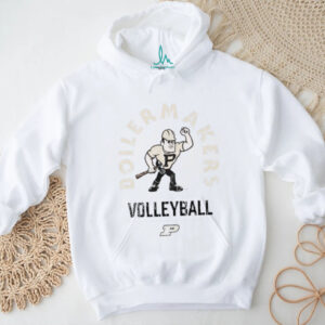 Purdue Women's Volleyball White Mascot Shirt