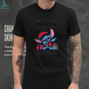 Stitch Santa hat if you’re happy and you know it it’s your meds Christmas shirt