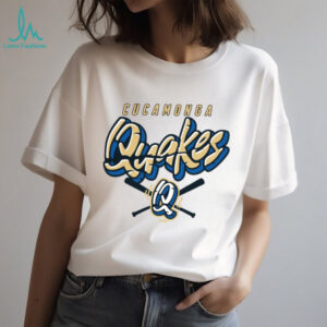 Rancho Cucamonga Quakes Merch GoTeez Crossed Bat Shirt