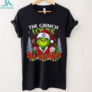 Rangers Grinch Tee – MLB Family Christmas Shirt