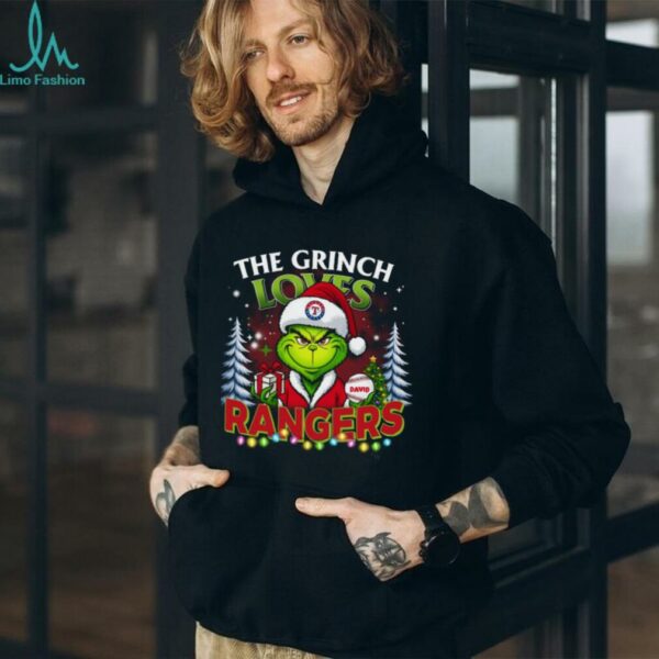 Rangers Grinch Tee – MLB Family Christmas Shirt