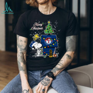 Rangers Shop Merry Christmas With Snoopy Baby Texas Rangers T Shirt