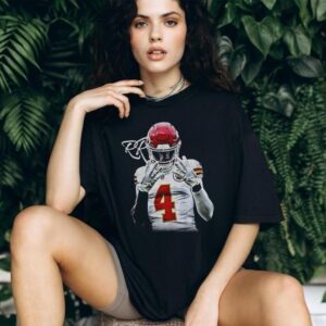 Rashee Rice posing Kansas City Chiefs Football NFL Game Day 2025 signature shirt