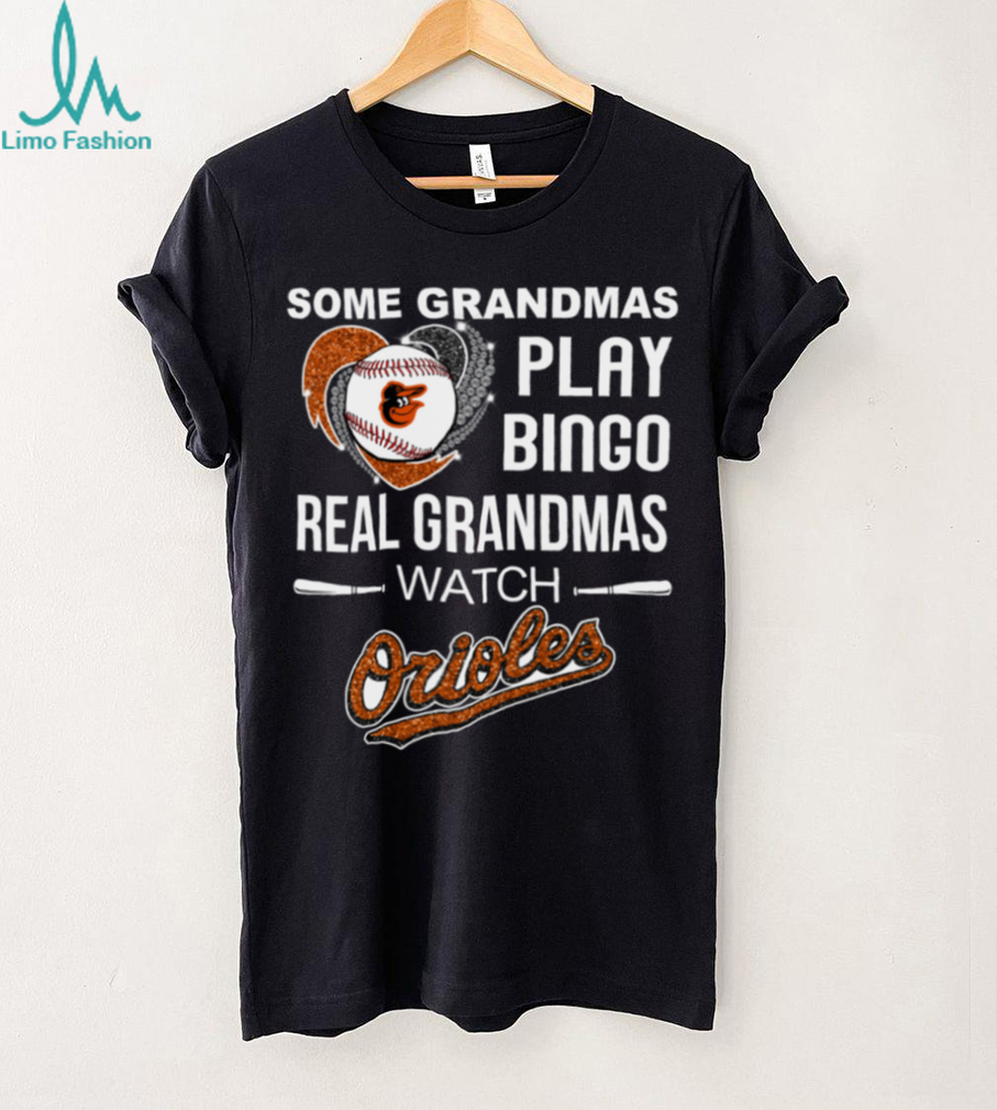 Real Grandmas Watch Baltimore Orioles Baseball Diamond Heart Shirt Real Grandmas Watch Baltimore Orioles Baseball Diamond Heart Shirt