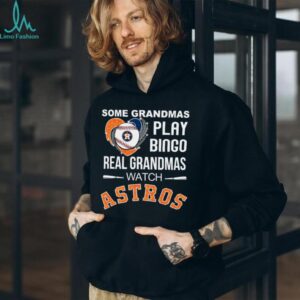 Real Grandmas Watch Houston Astros Baseball Diamond Heart Shirt