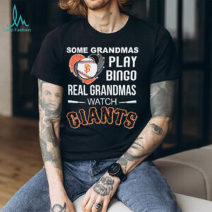 Real Grandmas Watch San Francisco Giants Baseball Diamond Heart Shirt