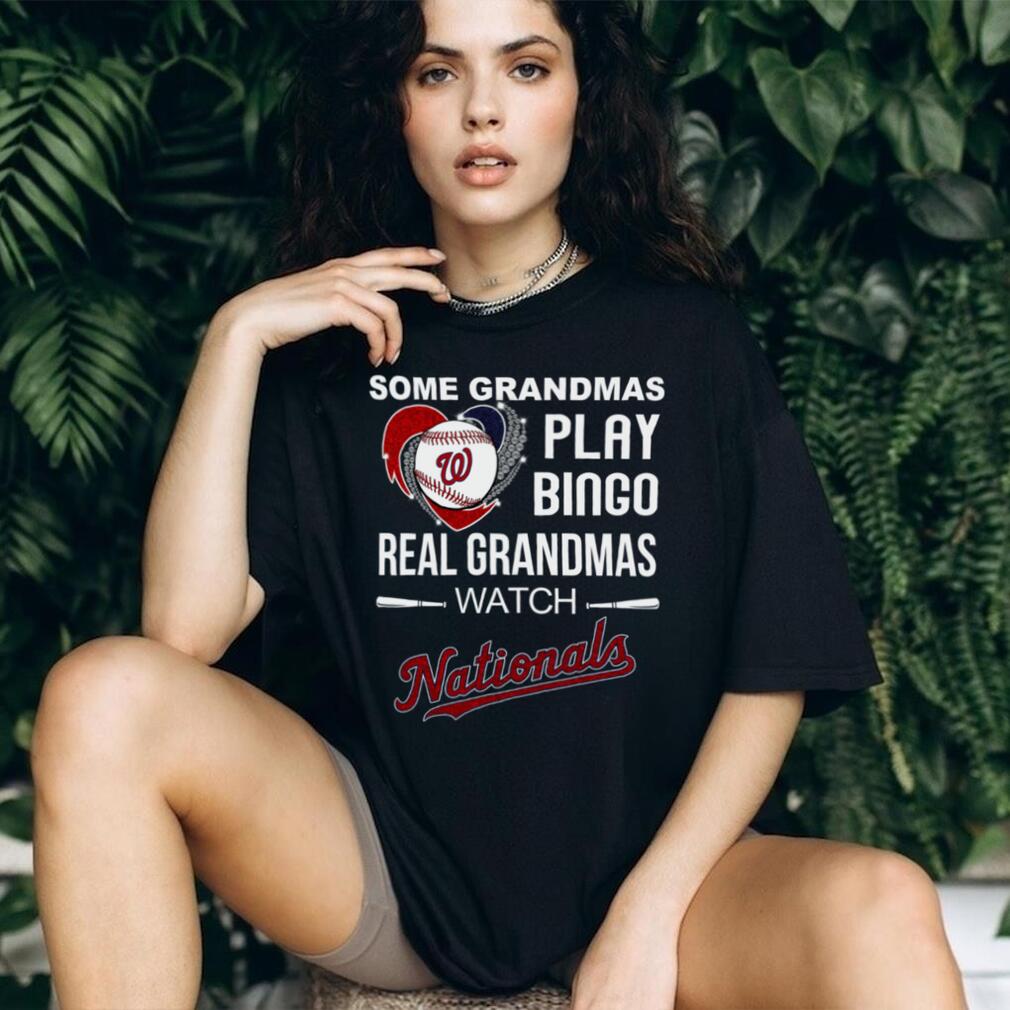 Real Grandmas Watch Washington Nationals Baseball Diamond Heart Shirt Real Grandmas Watch Washington Nationals Baseball Diamond Heart Shirt