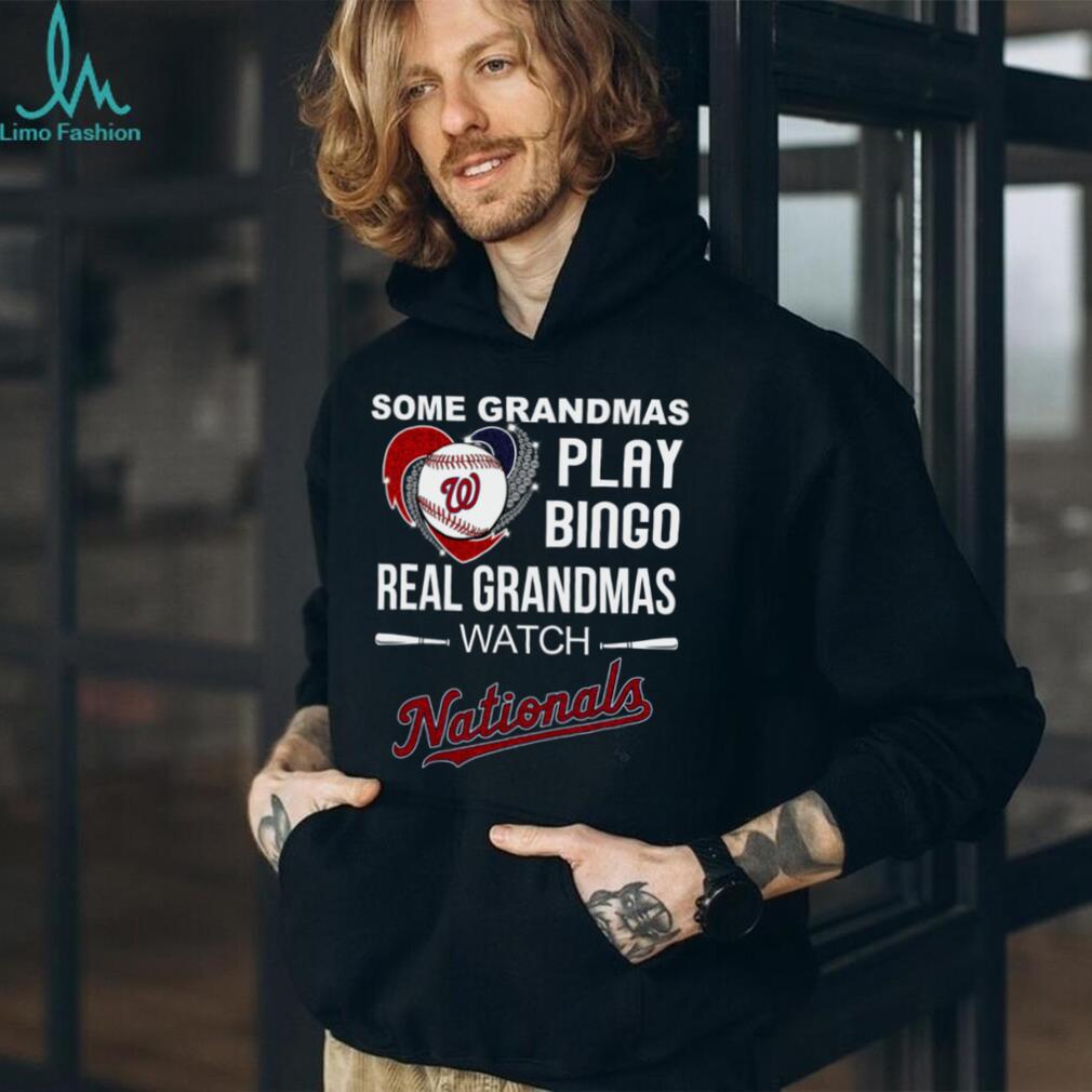 Real Grandmas Watch Washington Nationals Baseball Diamond Heart Shirt Real Grandmas Watch Washington Nationals Baseball Diamond Heart Shirt