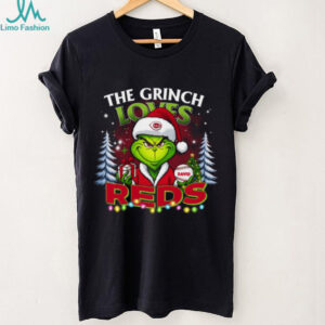 Reds Family Holiday Shirt – Grinch Custom Tee – Personalized MLB Christmas Gift