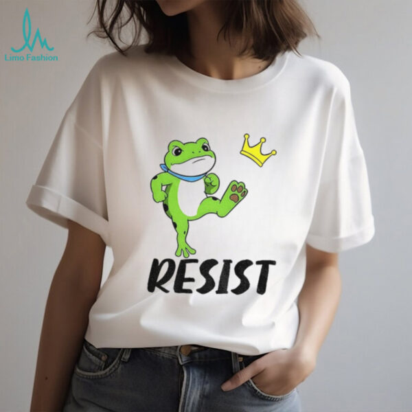 Resist Portland frog kicks crown political anti Maga shirt