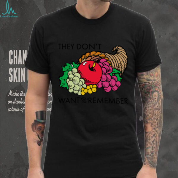 Retro Fruit Design They Don’t Want You To Remember Shirt