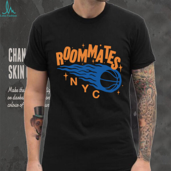 Roommates New York City Basketball Flame Team Shirt