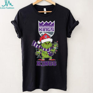 Sacramento Kings Christmas Grinch Santa Hat Holiday 2025 TShirt