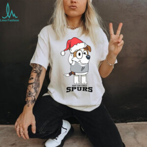 San Antonio Spurs Cute Bluey Jack Christmas Santa Shirt