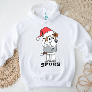 San Antonio Spurs Cute Bluey Jack Christmas Santa Shirt