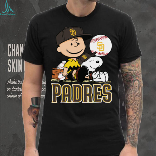 San Diego Padres Snoopy Charlie Brown Peanuts T Shirt