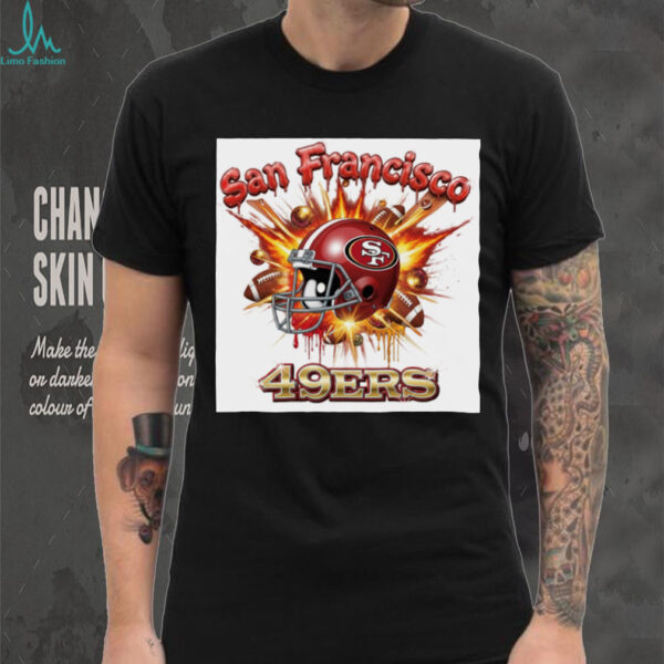 San Francisco 49ers Explosive Helmet Tee