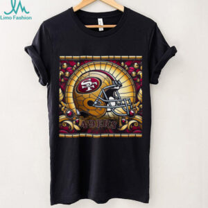 San Francisco 49ers Stained Glass Helmet Tee