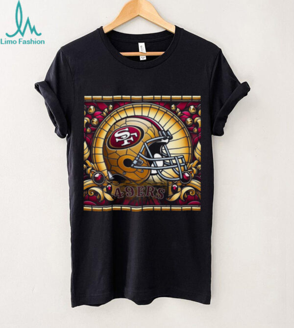 San Francisco 49ers Stained Glass Helmet Tee