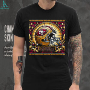 San Francisco 49ers Stained Glass Helmet Tee