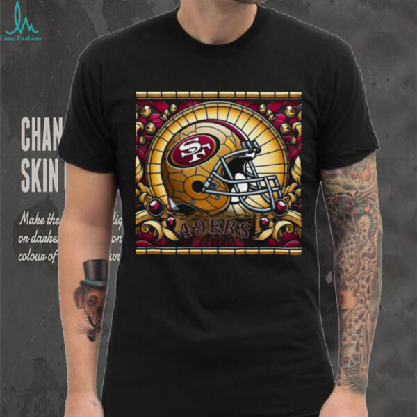San Francisco 49ers Stained Glass Helmet Tee