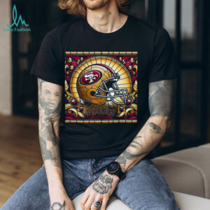 San Francisco 49ers Stained Glass Helmet Tee
