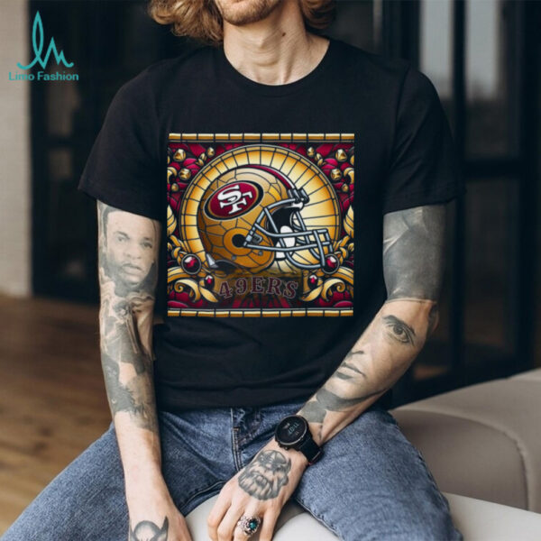 San Francisco 49ers Stained Glass Helmet Tee