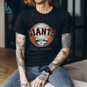 San Francisco Giants Steal Your Base Grateful Dead skull MLB shirt