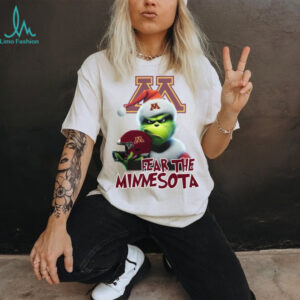 Santa Grinch Fear The Minnesota Golden Gophers Christmas Tee