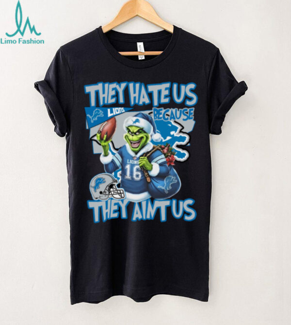 Santa Grinch They Hate Us Because They Ain’t Us Lions Hoodie