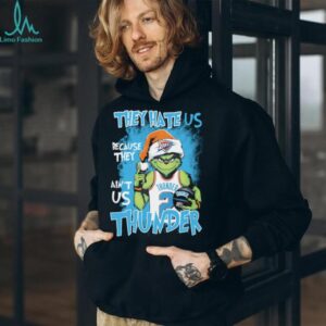 Santa Grinch They Hate Us Because They Ain’t Us Oklahoma City Thunder Christmas Shirt