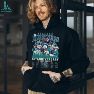 Seattle Mariners 48th Anniversary 1977–2025 Team Player TShirt