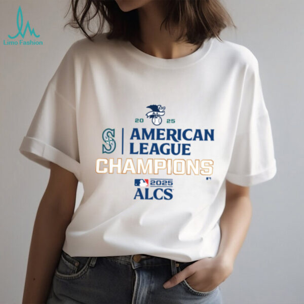 Seattle Mariners Fanatics 2025 American League Champions Locker Room T Shirt