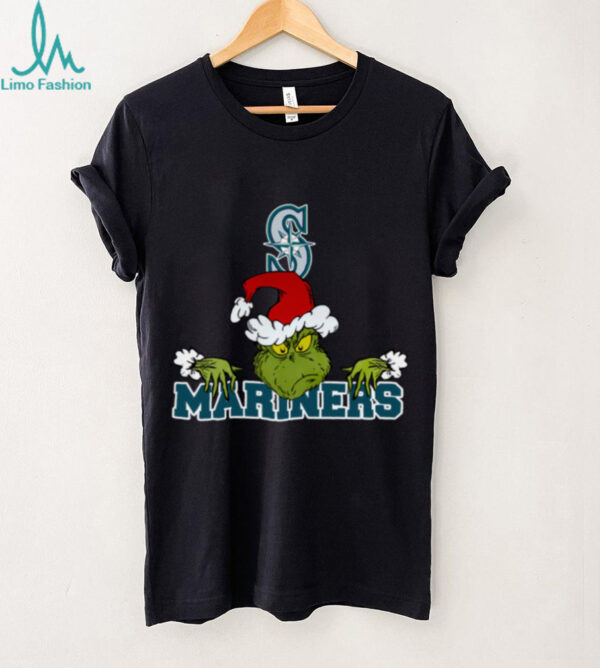 Seattle Mariners Logo Baseball Grinch Christmas T Shirt