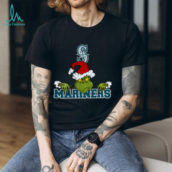 Seattle Mariners Logo Baseball Grinch Christmas T Shirt