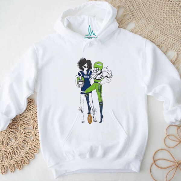 Seattle Seahawks Womens Grey Football GirlsShirt