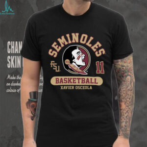 Seminoles Xavier Osceola 11 Basketball Player Shirt