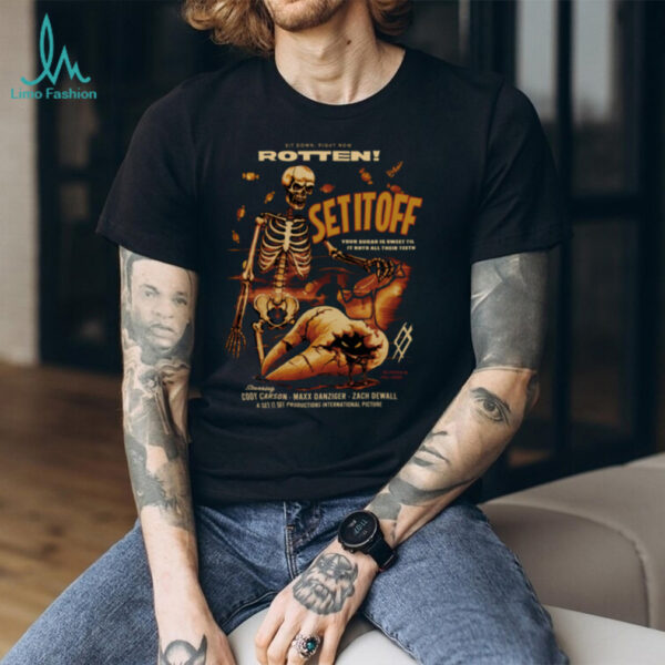 Set It Off Merch Skeleton Movie TShirt