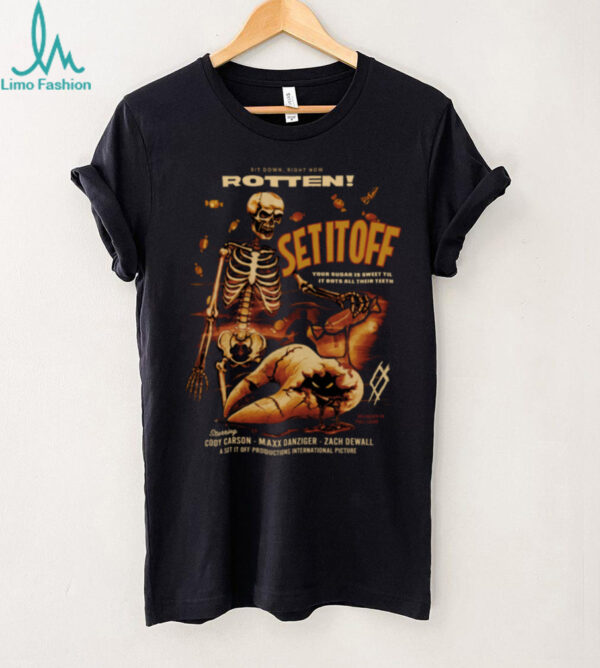 Set It Off Merch Skeleton Movie TShirt