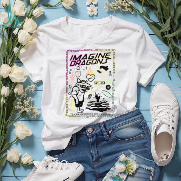 Shop Imagine Dragons Merch Sharks T Shirt