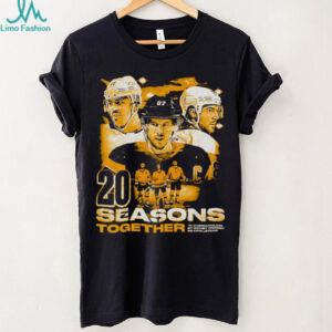 Sidney Crosby Kris Letang and Evgeni Malkin Pittsburgh Penguins 20 Seasons Together shirt