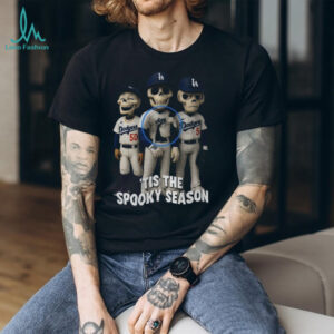 Skeleton Spooky Season Los Angeles Dodgers ‘Tis The Spooky Season Halloween Baseball shirt