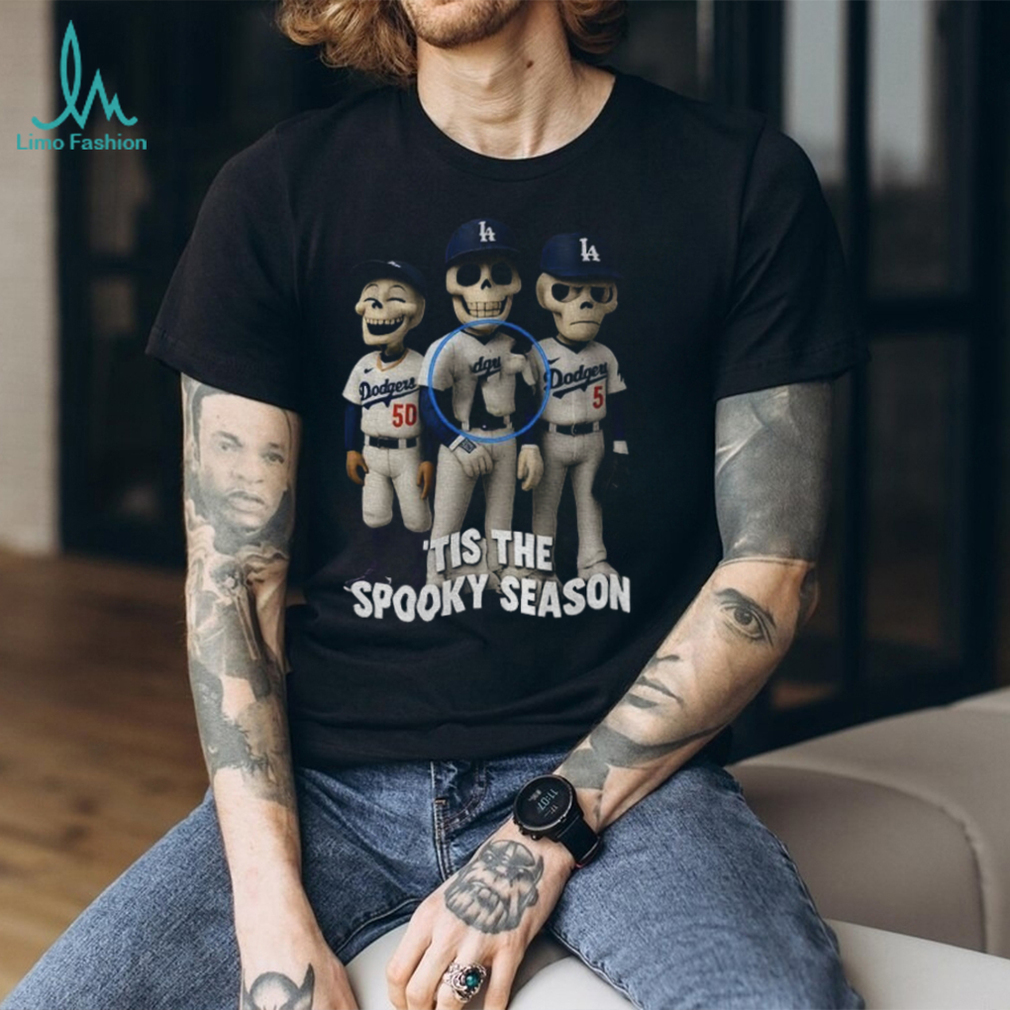 Skeleton Spooky Season Los Angeles Dodgers ‘Tis The Spooky Season Halloween Baseball shirt Skeleton Spooky Season Los Angeles Dodgers ‘Tis The Spooky Season Halloween Baseball shirt