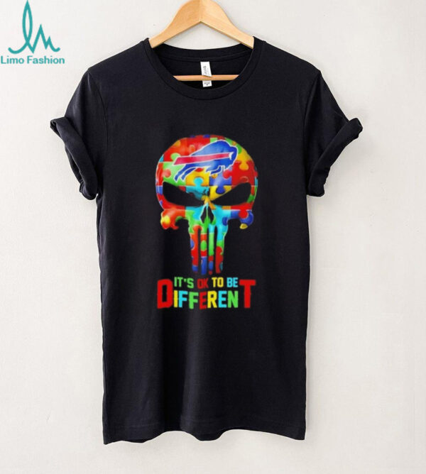 Skull Buffalo Bills it’s ok to be different shirt