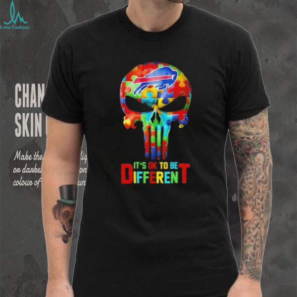 Skull Buffalo Bills it’s ok to be different shirt