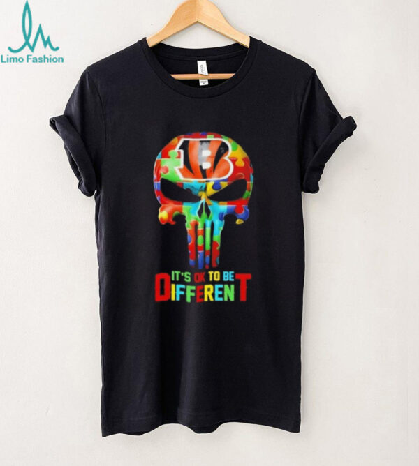 Skull Cincinnati Bengals it’s ok to be different shirt