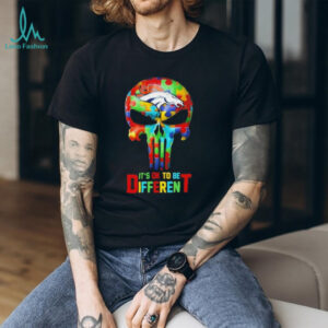 Skull Denver Broncos it’s ok to be different shirt