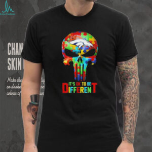 Skull Denver Broncos it’s ok to be different shirt