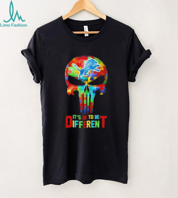 Skull Detroit Lions it’s ok to be different shirt