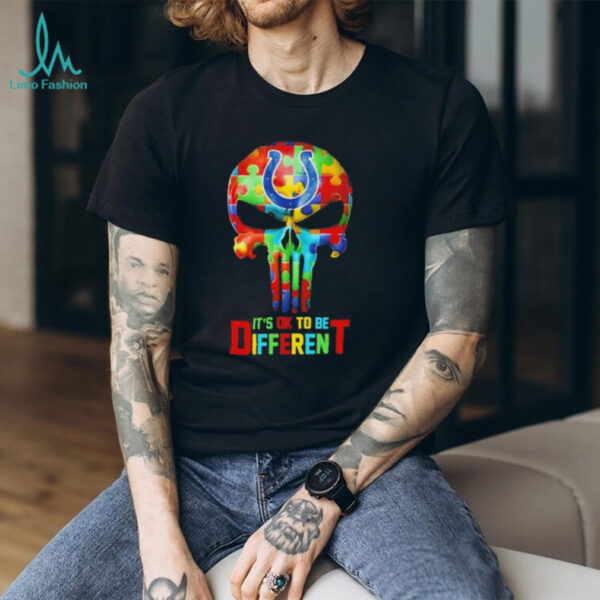 Skull Indianapolis Colts it’s ok to be different shirt